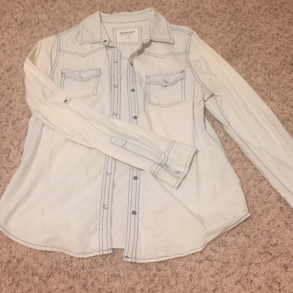 Denim button up shirt